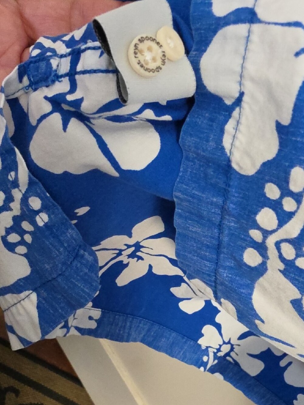 reyn spooner LA Dodgers Blue Floral Button-Down Shirt 2XL - Picture 6 of 8